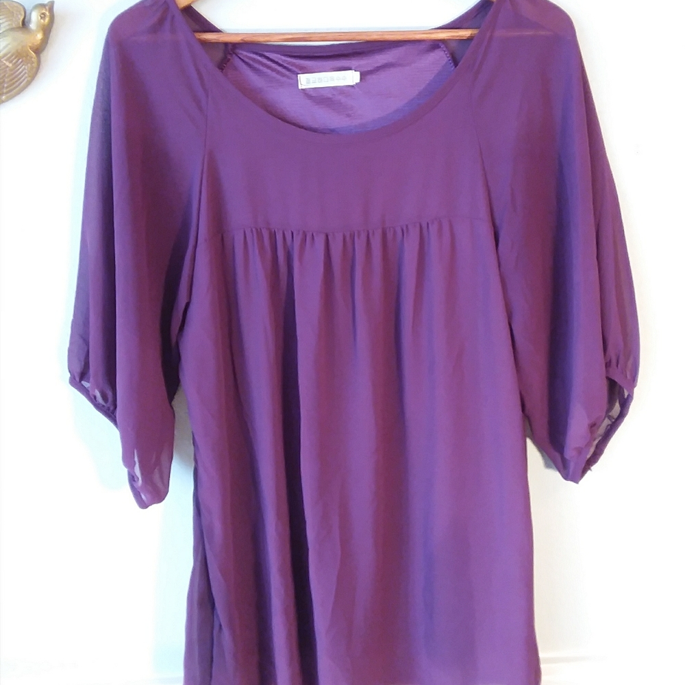 Tunic length blouse